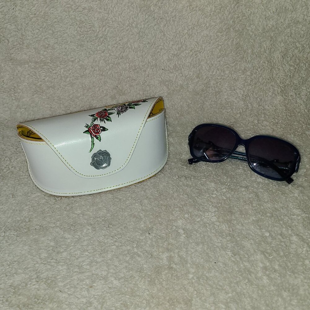 Ed Hardy Blue Rose with Thorns Sunglasses